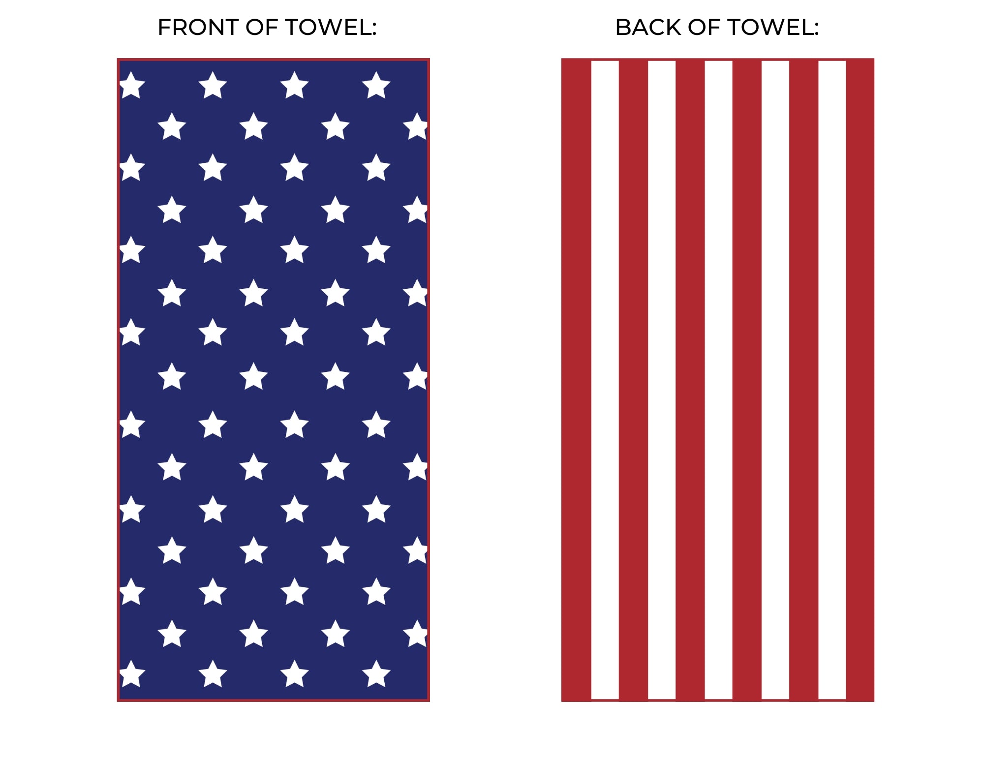 Stars + Stripes Beach and Home Towel X-Long