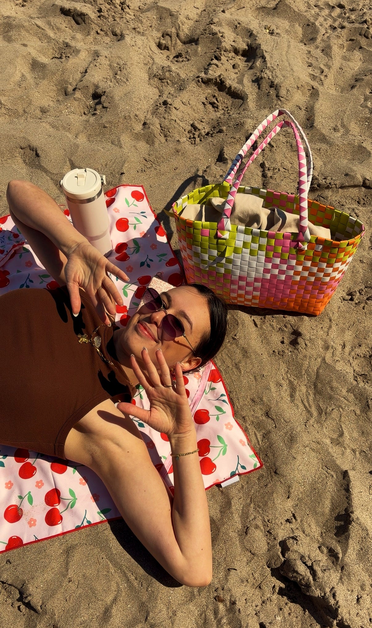 Cherry Beach and Home Towel Pink X-Long