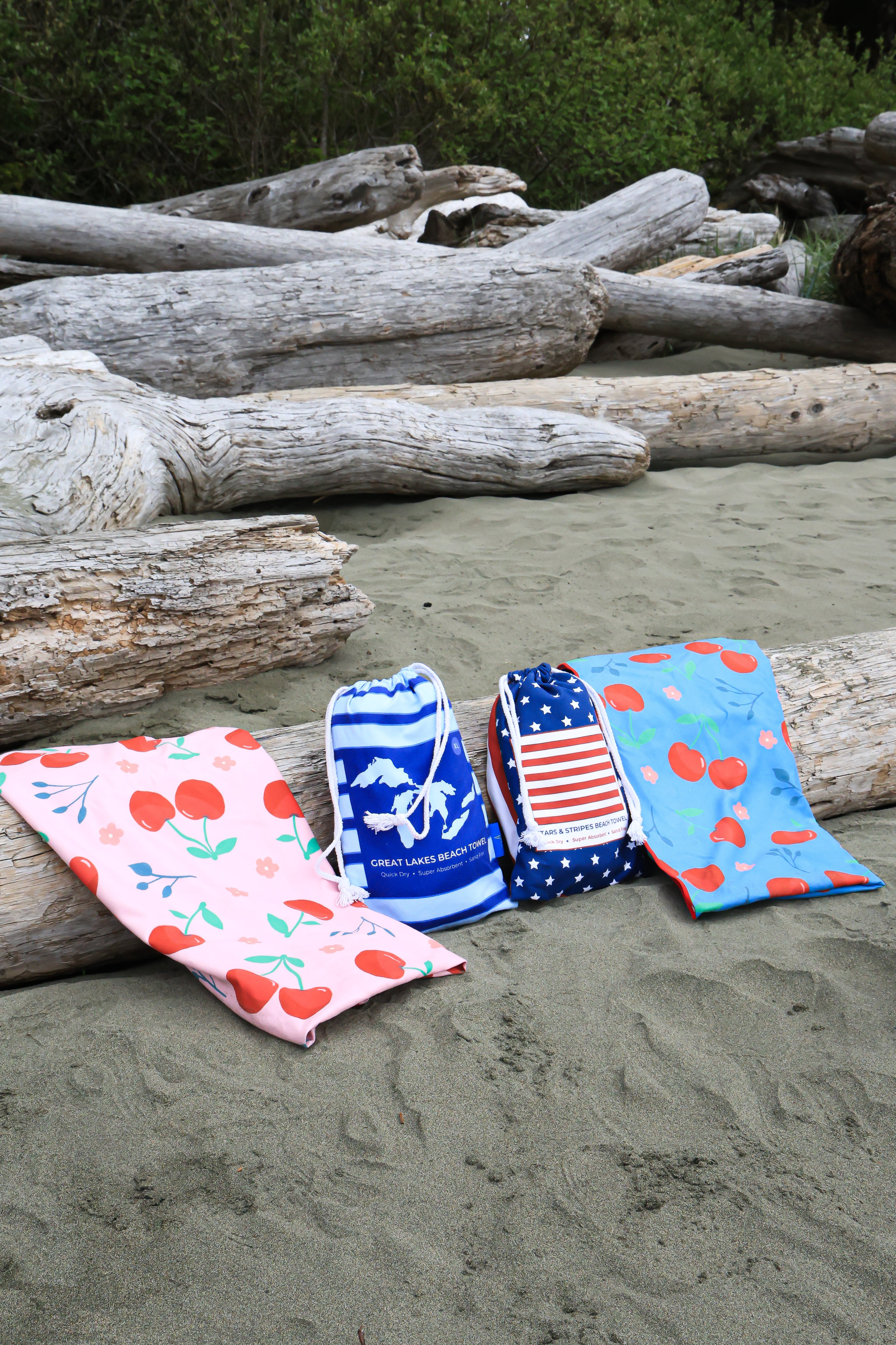 Cherry Beach and Home Towel Blue X-Long