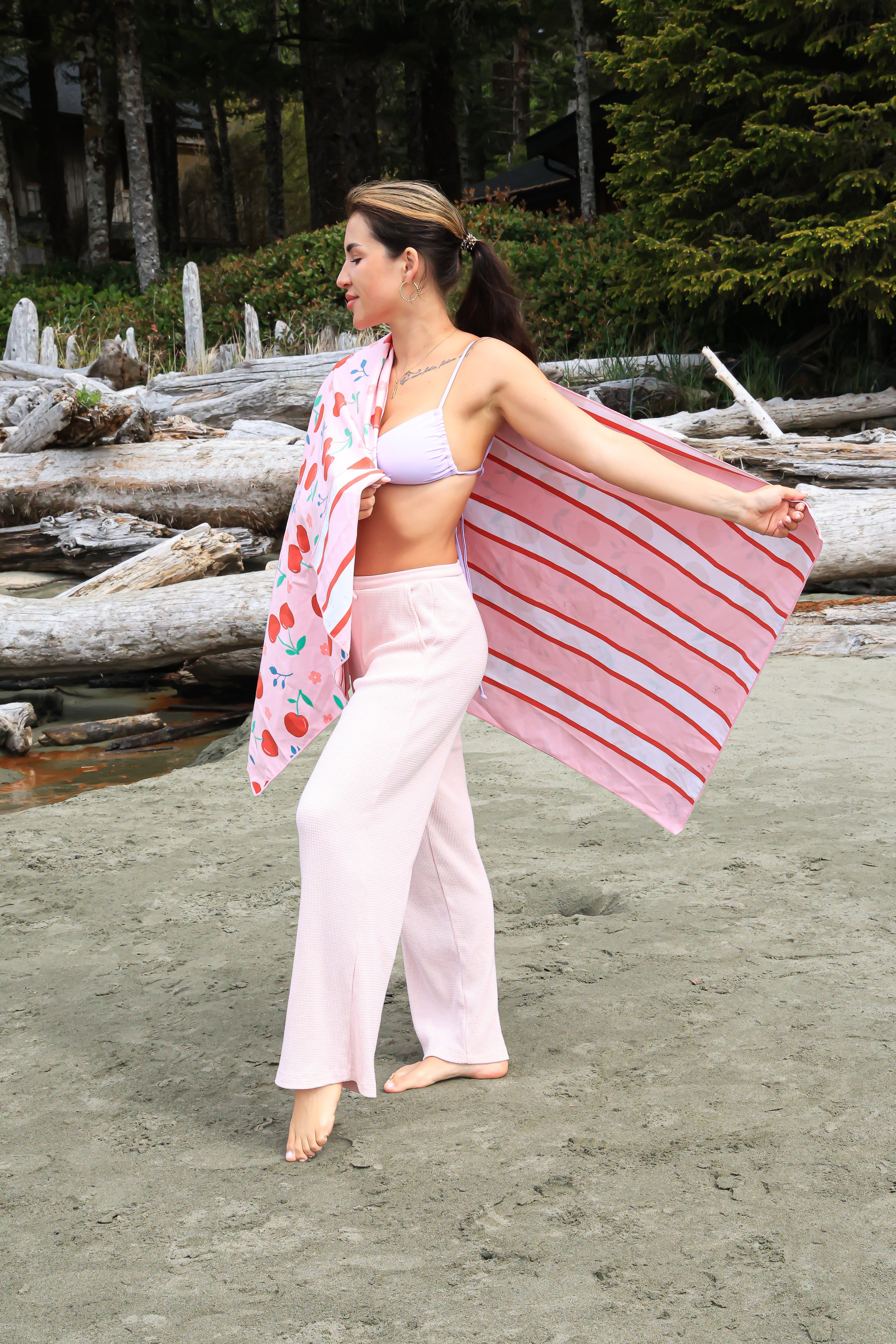 Cherry Beach and Home Towel Pink X-Long