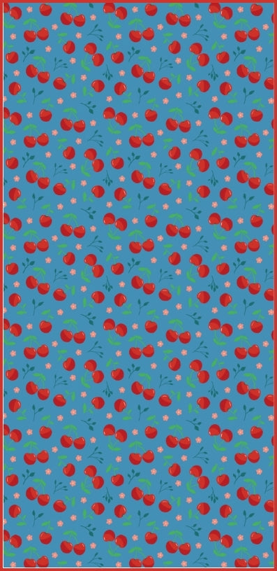 Cherry Beach and Home Towel Blue  X-Long