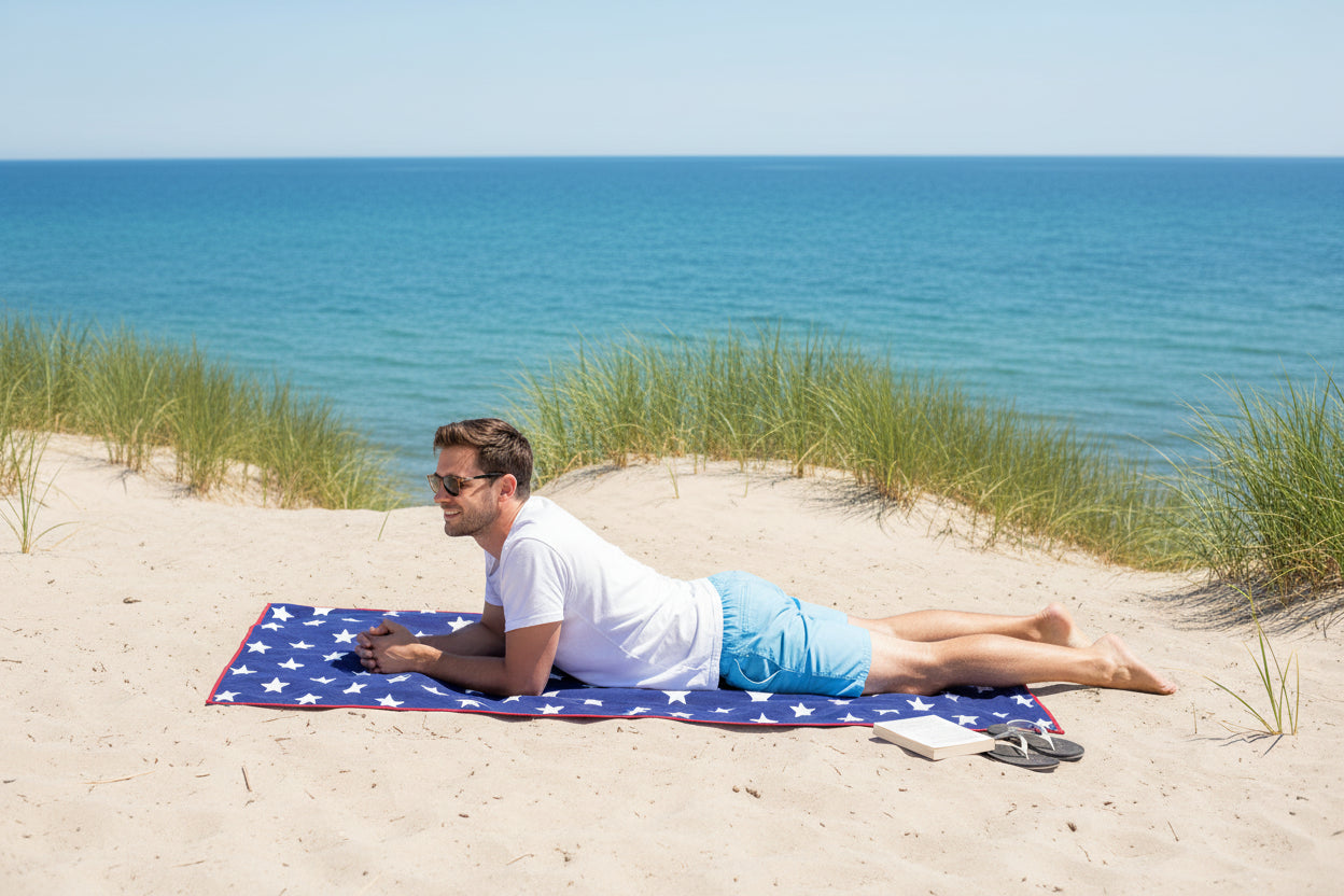 Stars + Stripes Beach and Home Towel X-Long