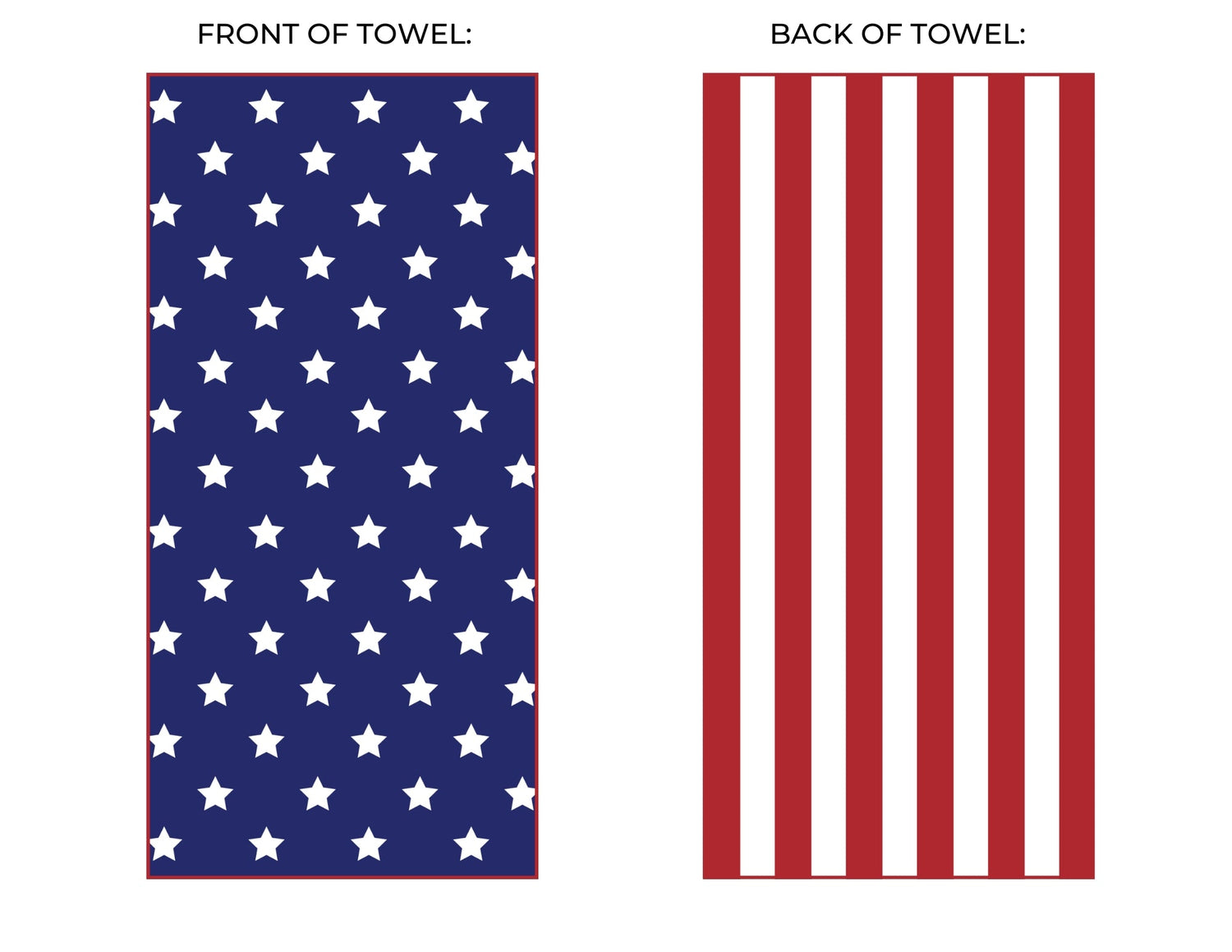 Stars + Stripes Beach and Home Towel X-Long