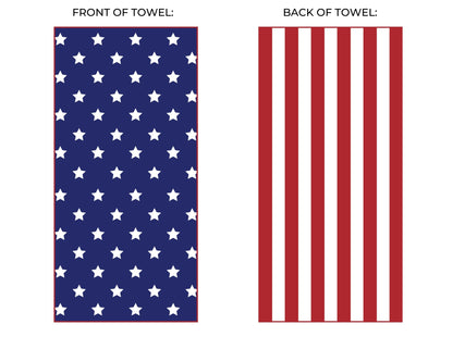 Stars + Stripes Beach and Home Towel X-Long