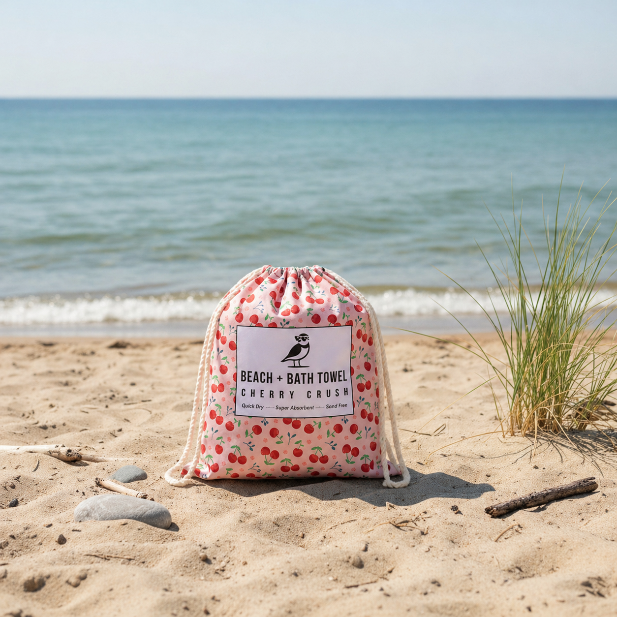 Cherry Beach and Home Towel Pink  X-Long