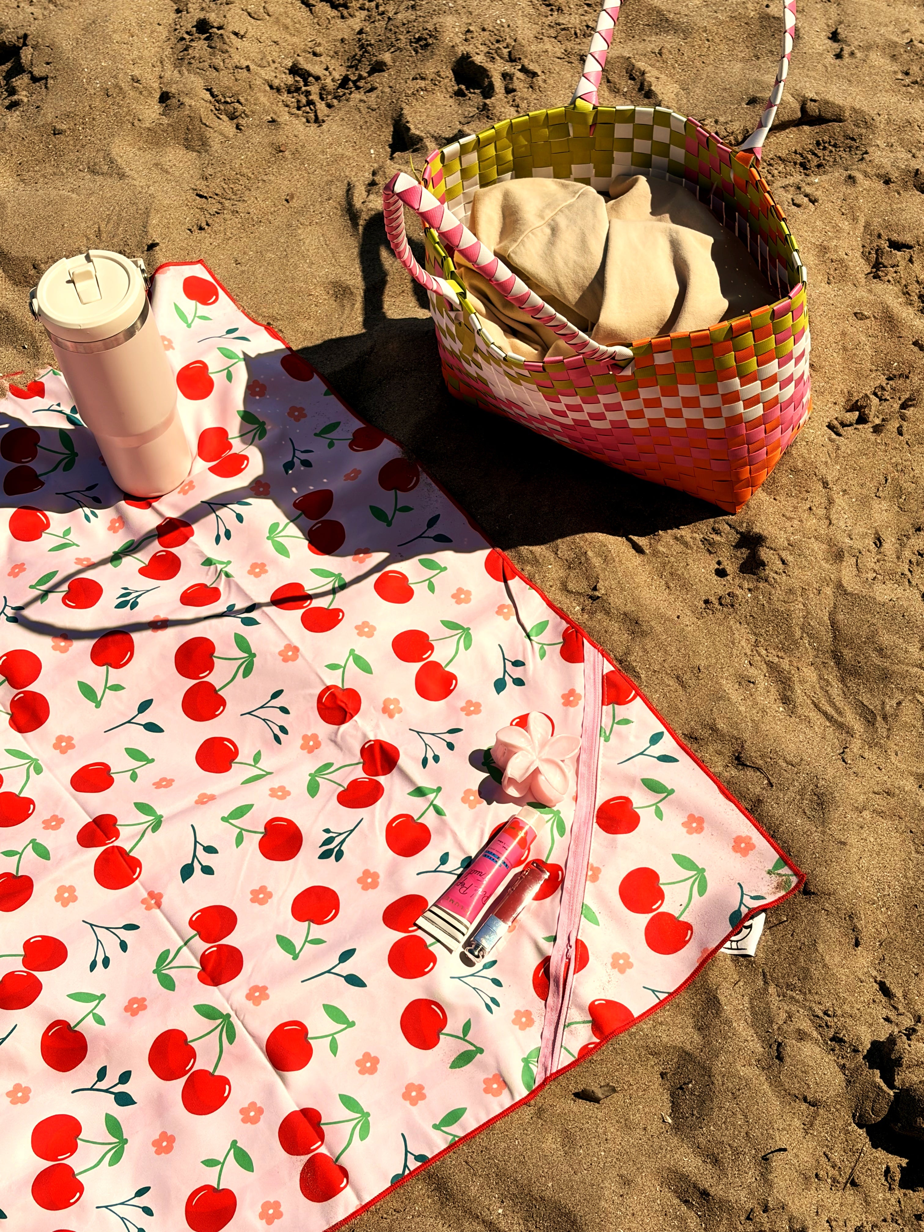 Cherry Beach and Home Towel Pink  X-Long