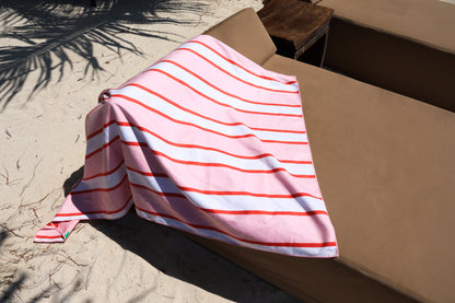 Cherry Beach and Home Towel Pink  X-Long