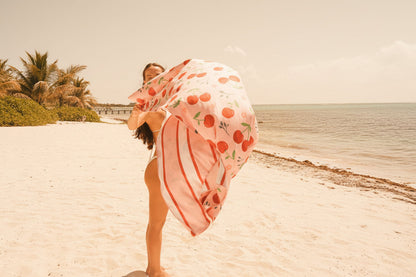 Cherry Beach and Home Towel Pink  X-Long