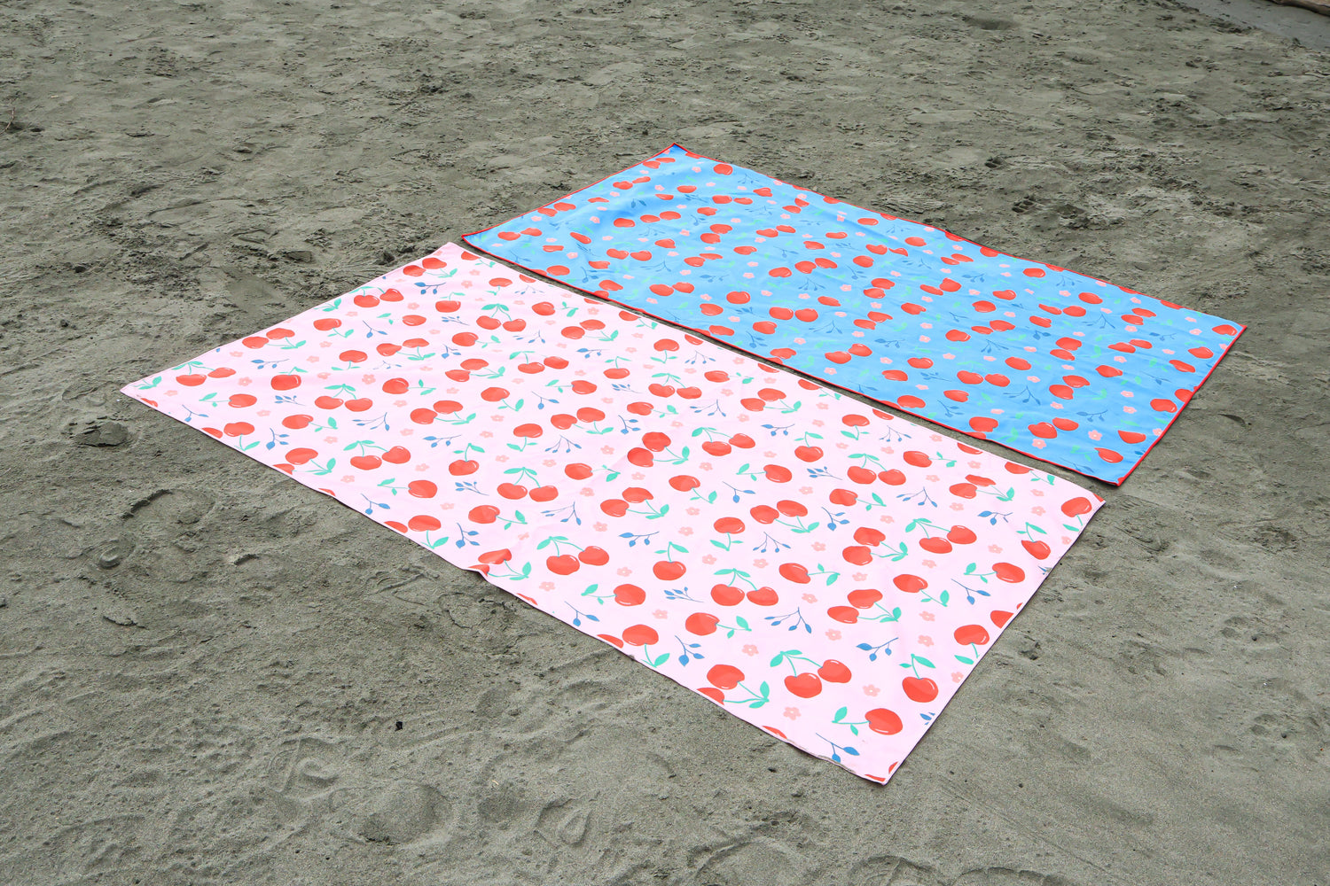Cherry Beach and Home Towel Blue  X-Long