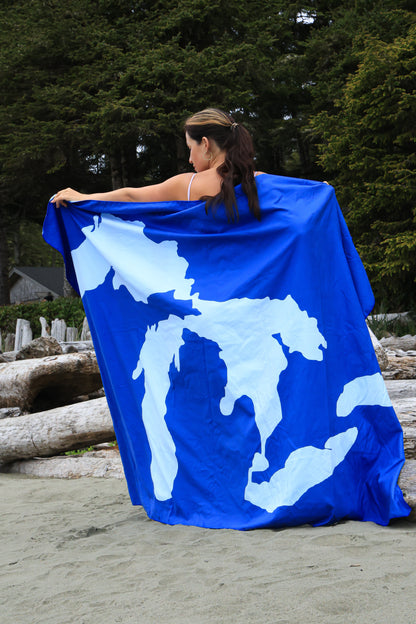 Great Lakes Beach and Picnic Towel X-Long