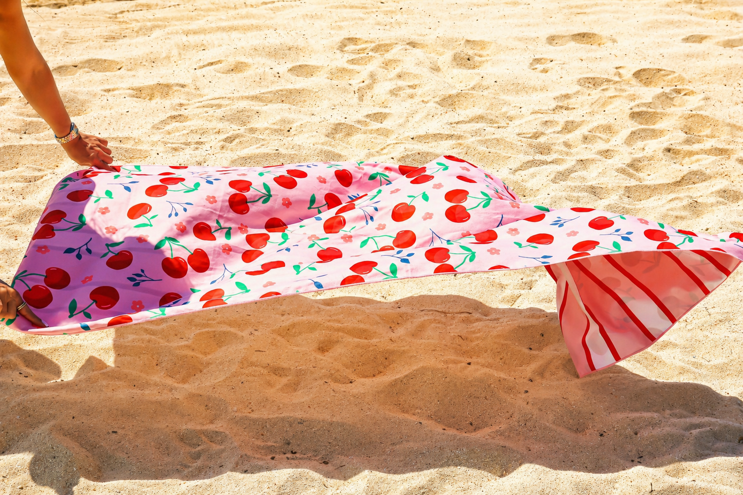 Cherry Beach and Home Towel Pink  X-Long